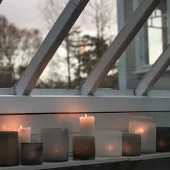 Tell Me More Frost Candleholder S, White -Candleholders Sales tell me more frost candleholder white 17 1